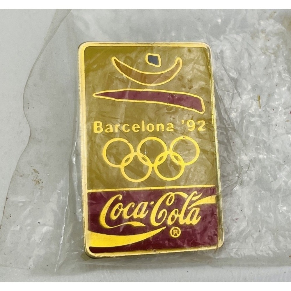 Vintage USA Team Olympic Coca Cola Lapel Pin Hat Pin 1992 Barcelona Logo '92‎